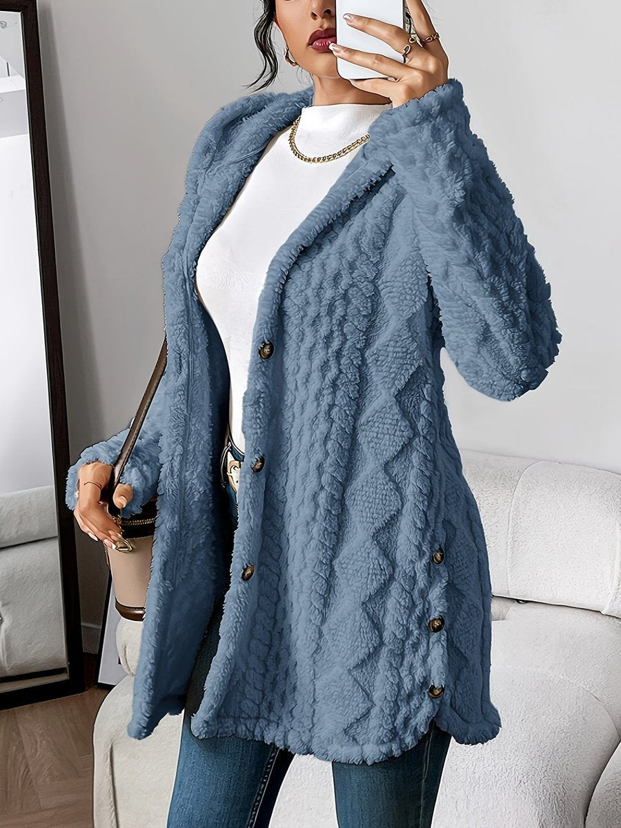 Annika – Kardigan damski z kapturem o kroju oversize