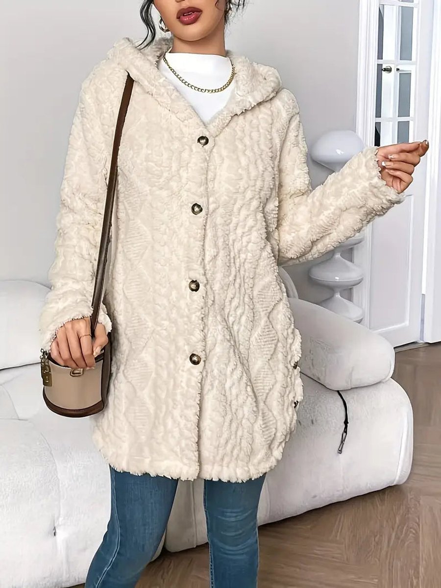 Annika – Kardigan damski z kapturem o kroju oversize