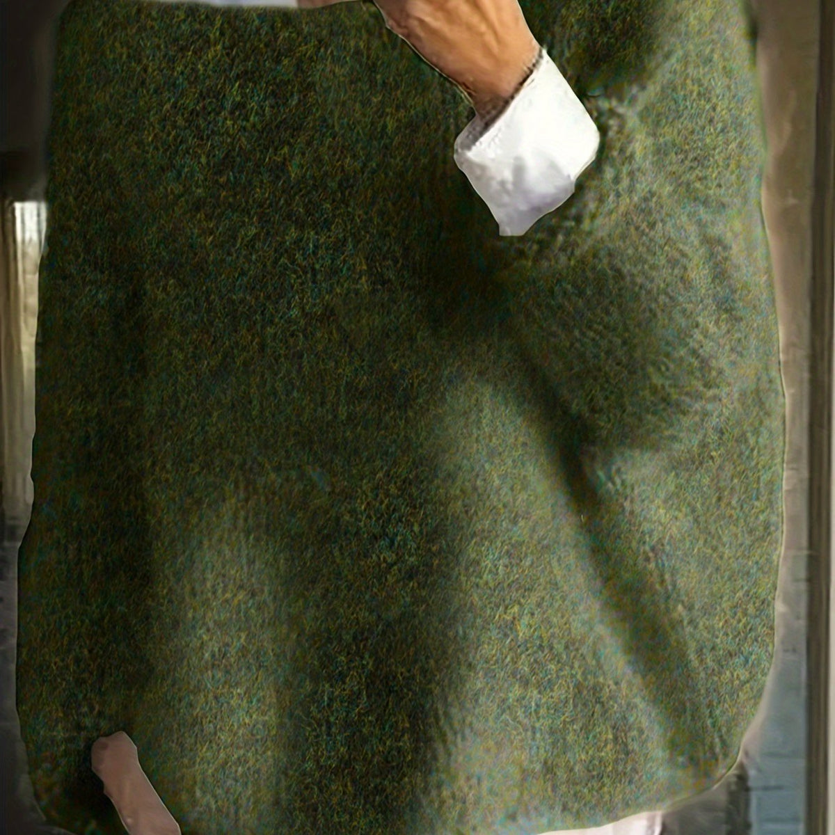 Puszysty sweter damski z grubym splotem
