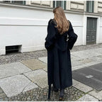 Długi trencz damski oversize