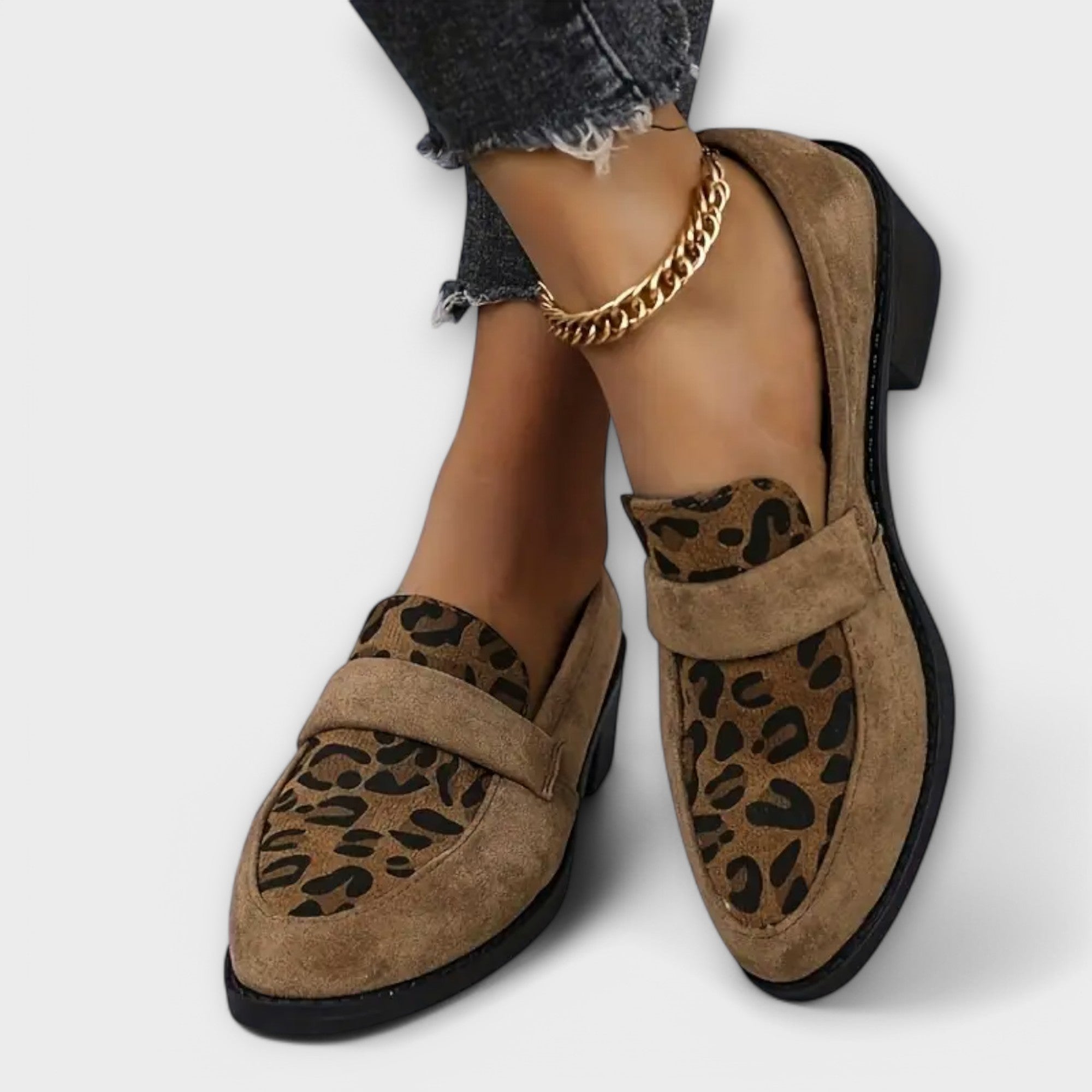 Natalia – Damskie mokasyny w leopardzi wzór