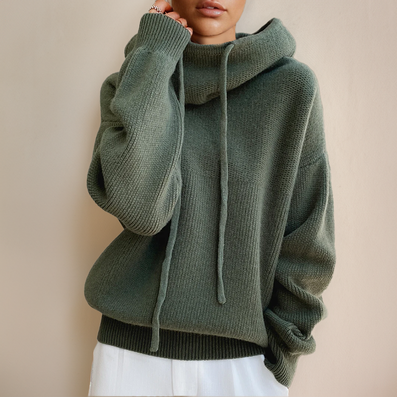 Imogen – Sweter damski oversize z kapturem