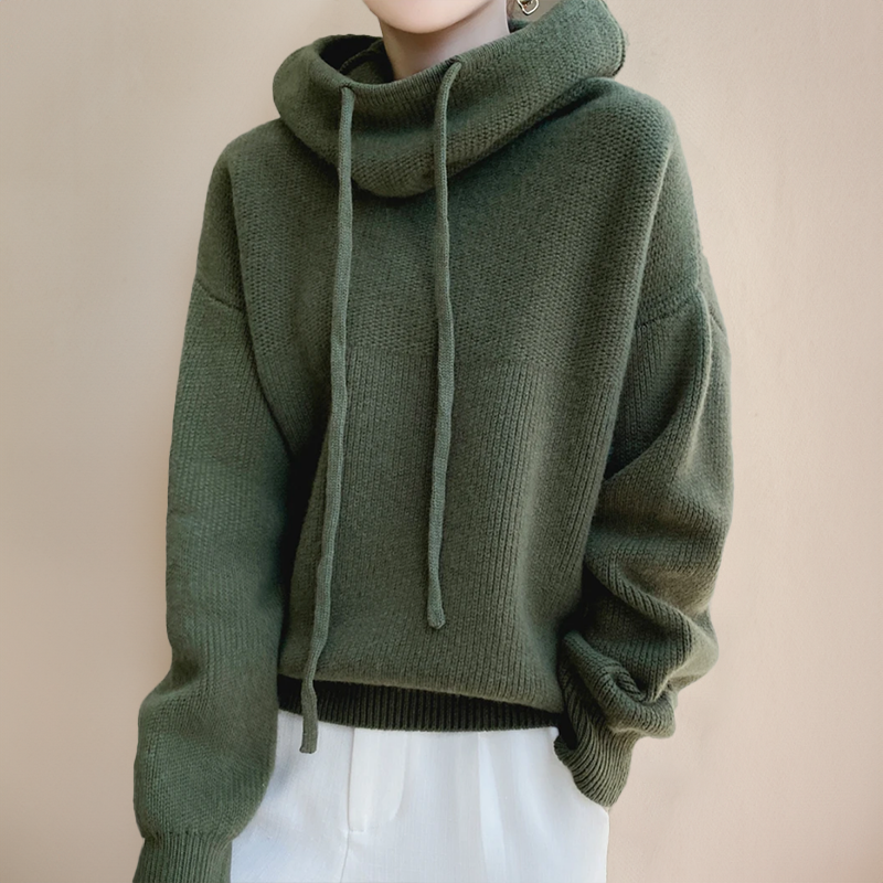 Imogen – Sweter damski oversize z kapturem