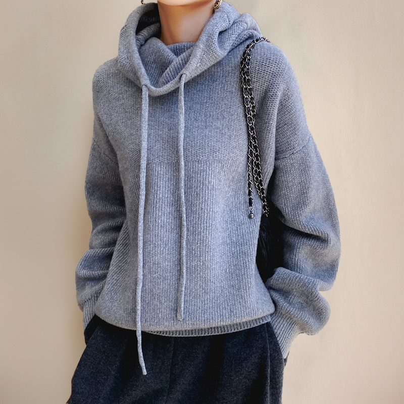 Imogen – Sweter damski oversize z kapturem