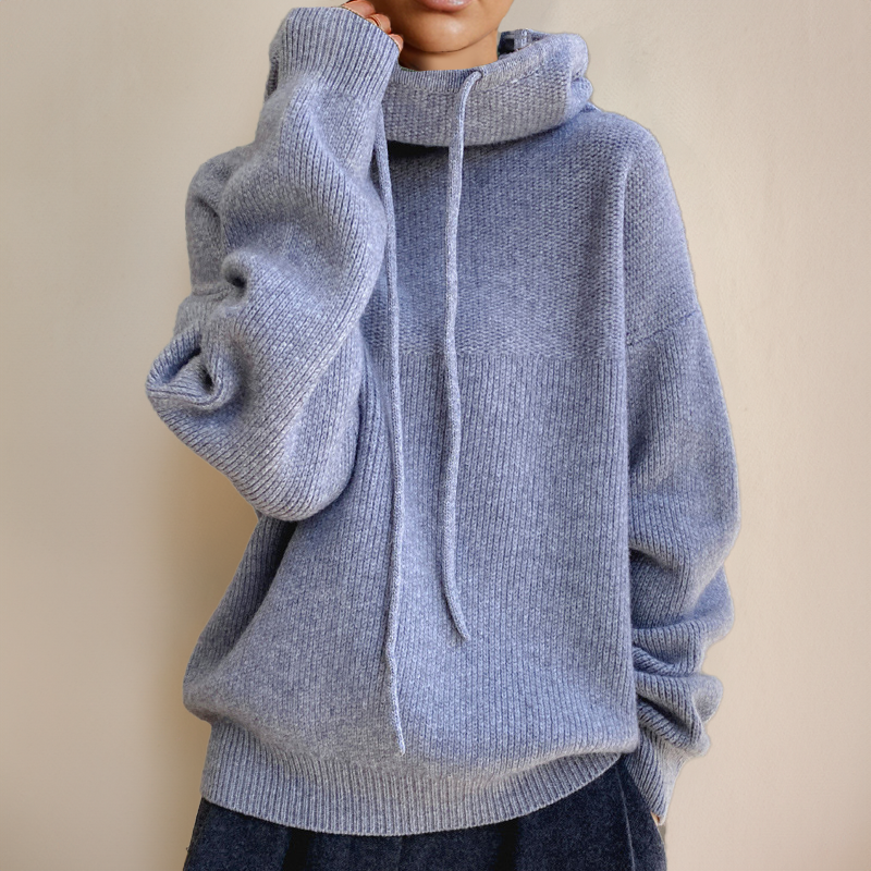 Imogen – Sweter damski oversize z kapturem