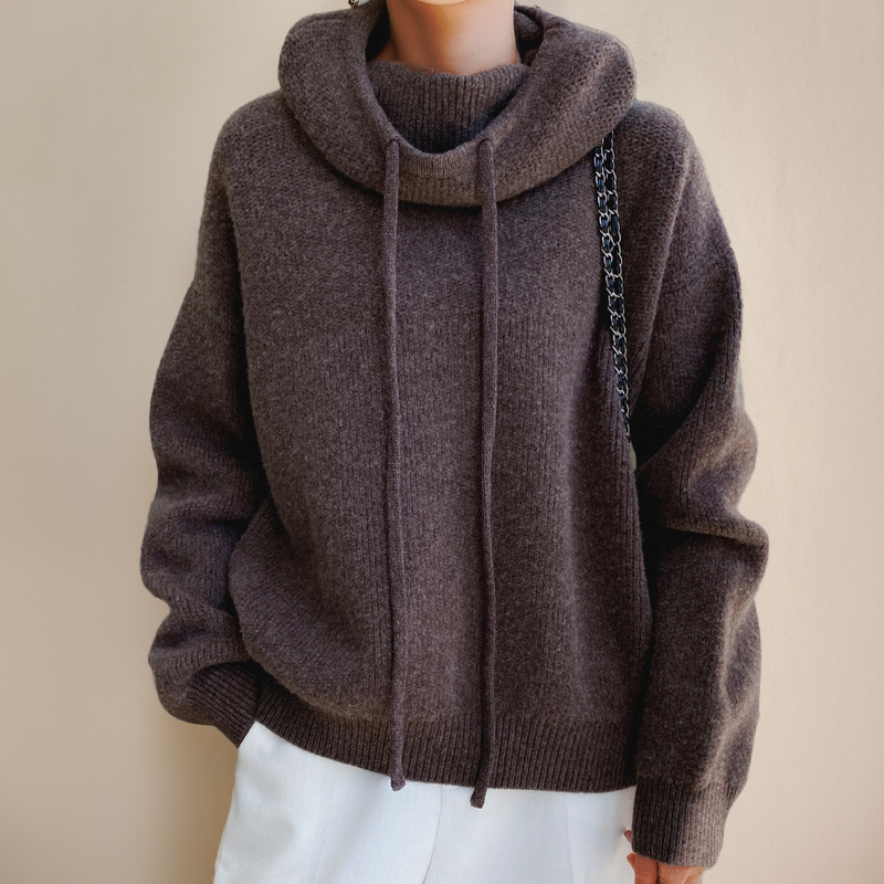 Imogen – Sweter damski oversize z kapturem