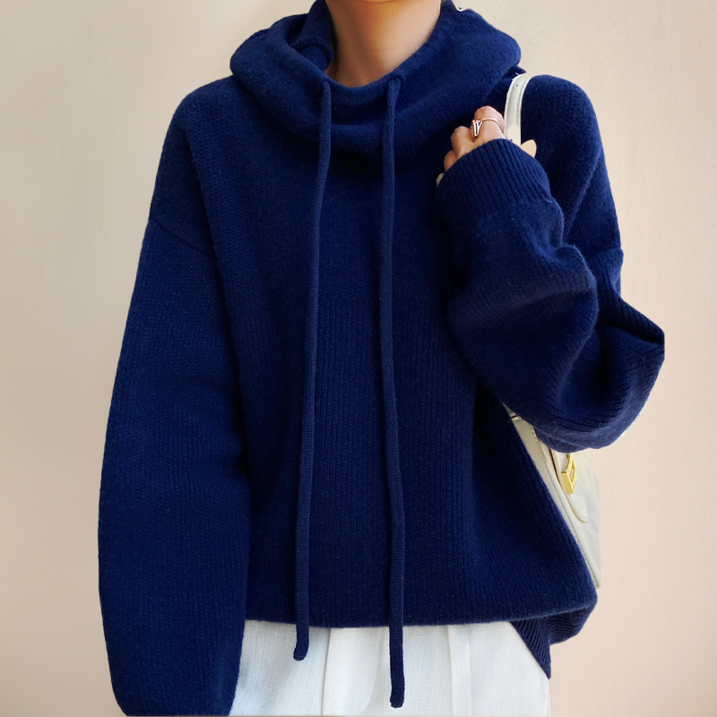 Imogen – Sweter damski oversize z kapturem