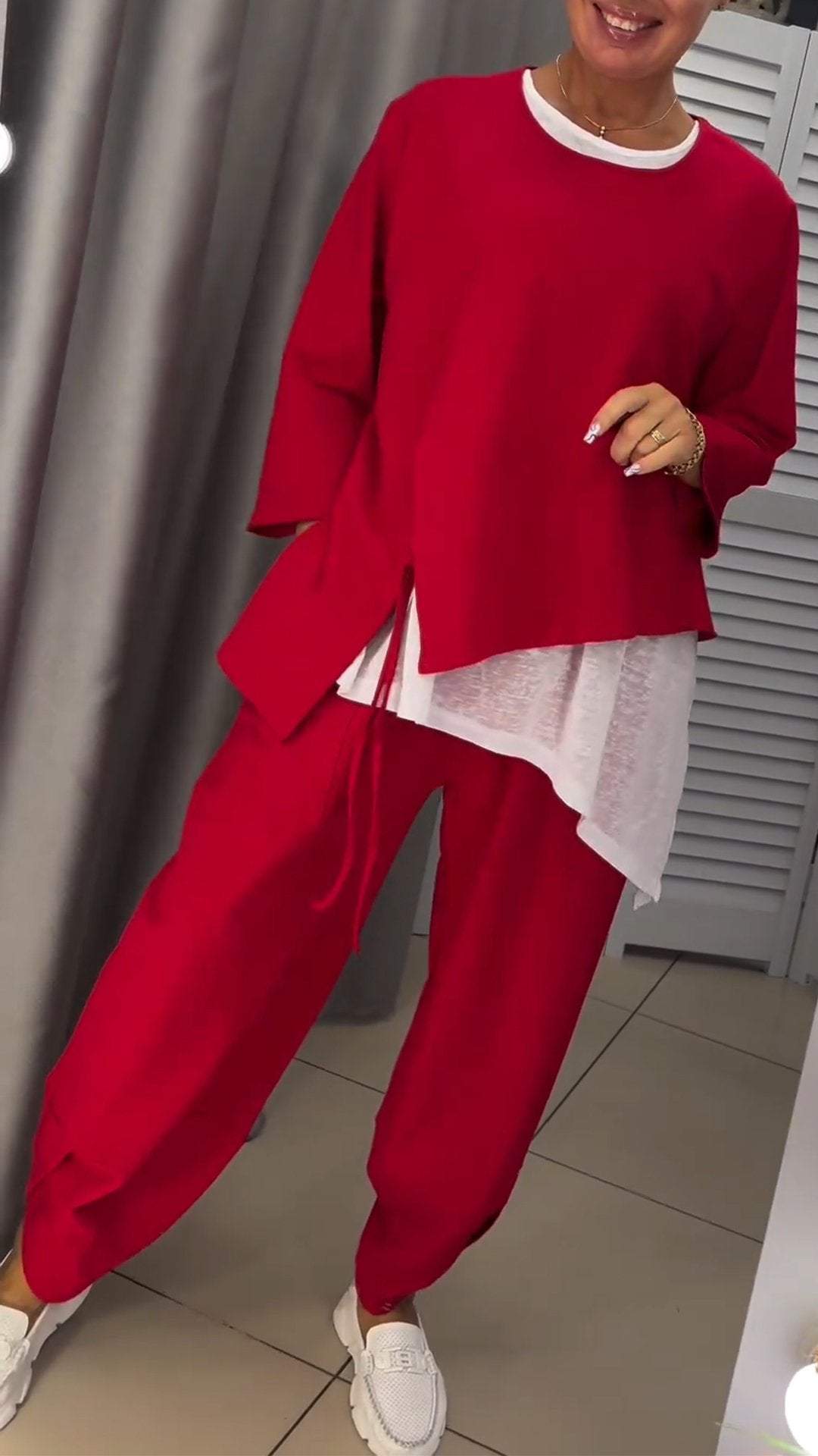 Livia Rose – Damski komplet bluzki i spodni