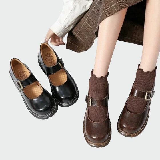 Sybilla – Eleganckie damskie buty Mary Jane o oryginalnym wzornictwie