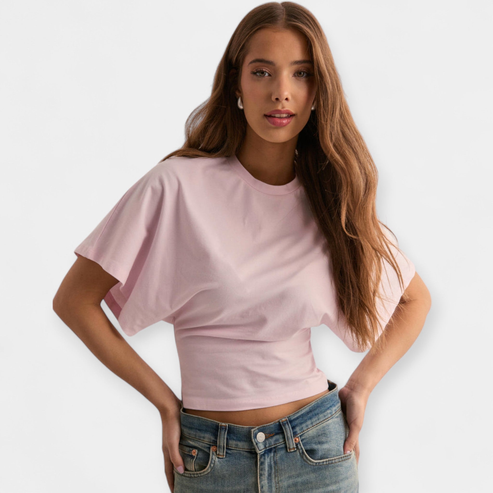 Laura – Top damski z szerokimi rękawami