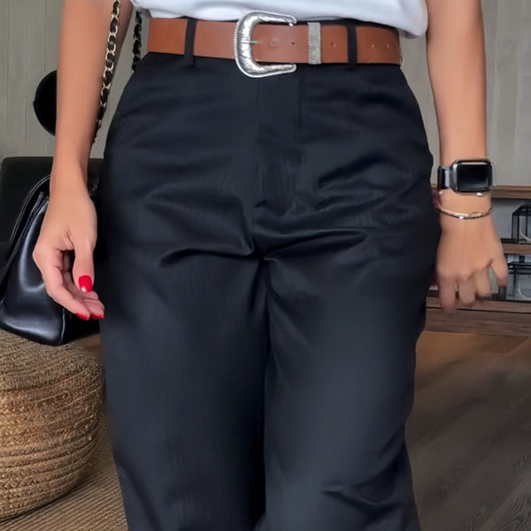 Julia – Eleganckie spodnie damskie w paski