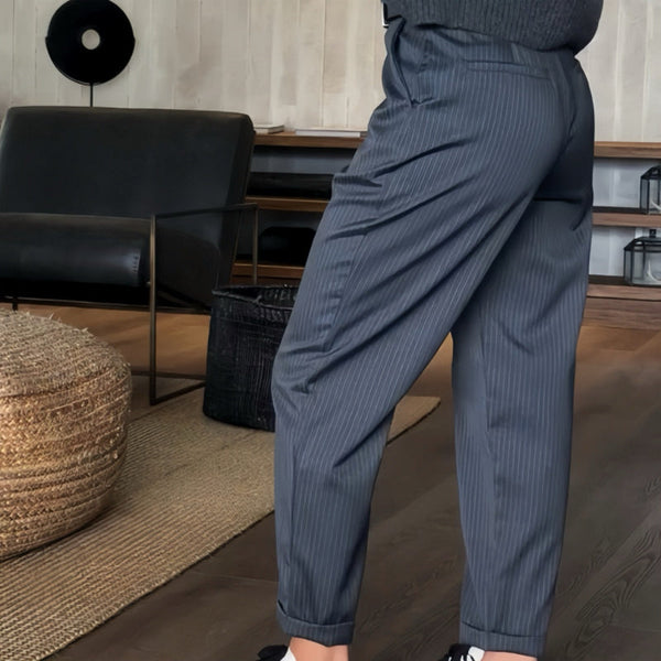 Julia – Eleganckie spodnie damskie w paski