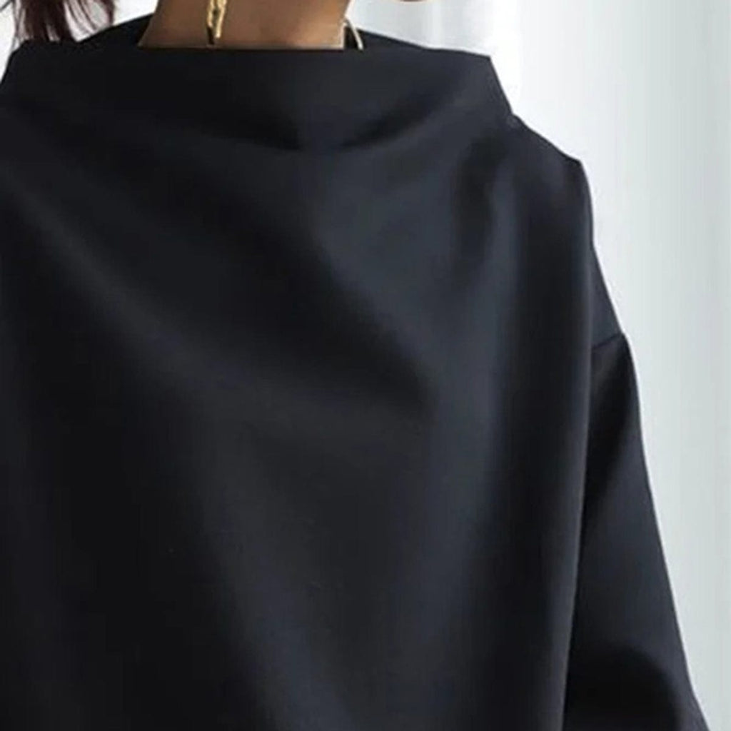 Tessa – Bluzka damska z długim rękawem i stójką