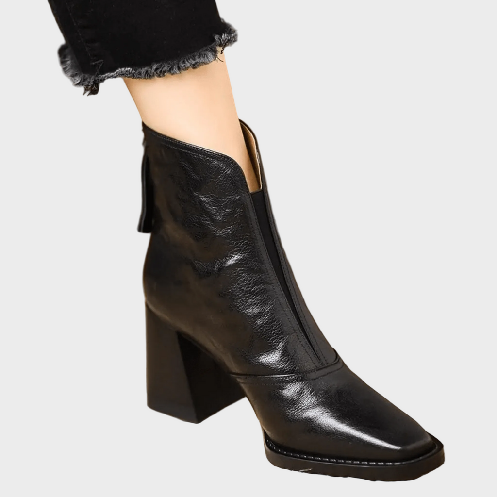 Klaudia – Eleganckie botki na średnim obcasie
