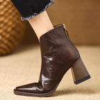 Klaudia – Eleganckie botki na średnim obcasie – zdjęcie produktu